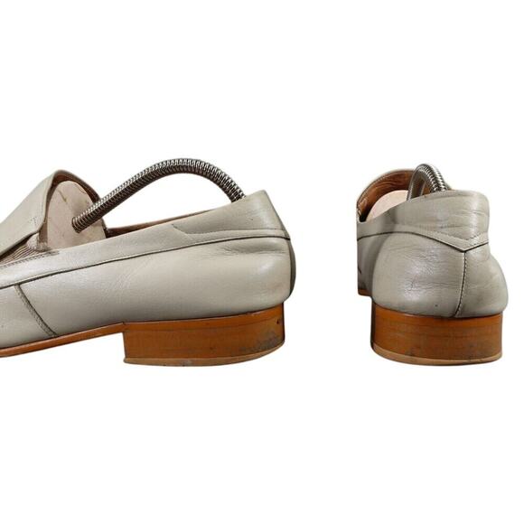 San Meldini Shoes Mens 43 Loafers Slip On Snip Toe Moc Leather Italian Classic - Picture 6 of 16